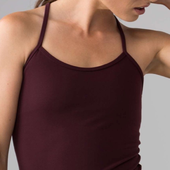 NWT BRDR BORDEAUX LULULEMON POWER Y TANK - - Picture 5 of 8